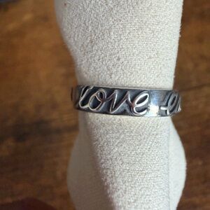 RETIRED RARE JAMES AVERY LOVE ENDURES RING BAND SZ 8 WITH HEARTS NEW